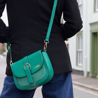 Personalised Vegan Leather Crossbody Handbag