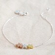 Lisa Angel Ladies' Mixed Metal Triple Star Bead Bracelet
