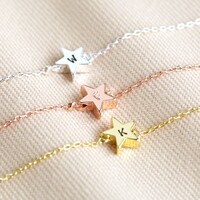 Personalised Single Star Bead Bracelet