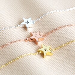 Personalised Single Star Bead Bracelet