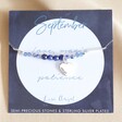 Lisa Angel September Personalised Birthstone Bead Bracelet in Silver