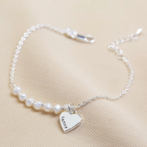 Personalised Small Heart Bracelet Charm Lisa Angel Jewellery Collection Heart Charm Pendant Heart