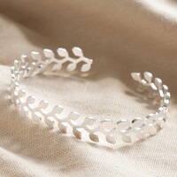 Silver Fern Torque Bangle