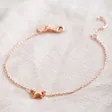 Lisa Angel Ladies' Single Star Bead Bracelet in Rose Gold