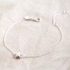 Lisa Angel Ladies' Single Star Bead Bracelet in Silver