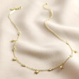 Lisa Angel Crystal Star Charm Choker Necklace in Gold