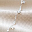 Lisa Angel Cubic Zirconia Crystal Star Charm Choker Necklace in Silver