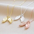 Lisa Angel Double Wing Charm Necklaces