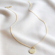 Lisa Angel Personalised Organic Shape and Birthstone Charm Necklace
