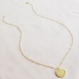 Lisa Angel Delicate Ring and Disc Pendant Necklace in Gold
