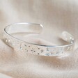 Lisa Angel Ladies' Open Moon and Stars Bangle in Silver