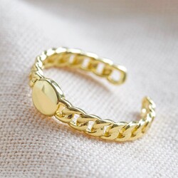 Chain Ring in Gold