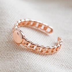 Chain Ring in Rose Gold