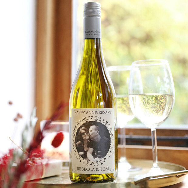 Personalised Anniversary 'Your Photo' Bottle of Wine Personalised Anniversary 'Your Photo' Bottle of Wine