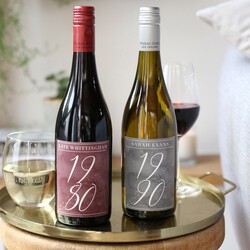 Personalised Date Bottle of Wine