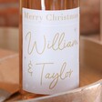 Personalised 'Merry Christmas' Bottle of Wine