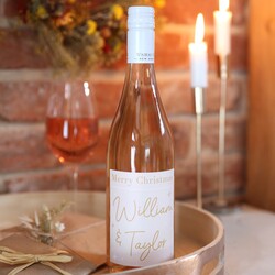 Personalised 'Merry Christmas' Wine