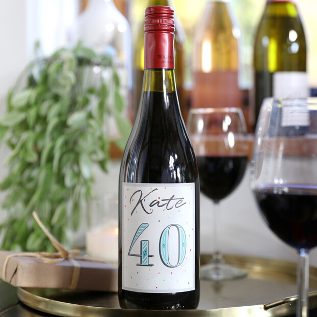 Personalised 'Milestone Birthday' Wine Personalised 'Milestone Birthday' Wine