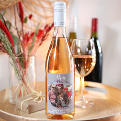Personalised Mum 'Your Photo' Bottle of Wine