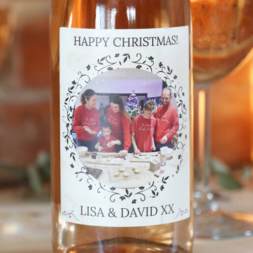 personalised christmas bottle