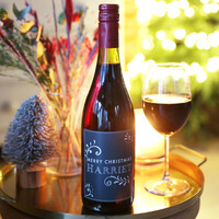 Personalised Vintage Style 'Merry Christmas' Bottle of Wine