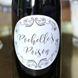 Lisa Angel Printed Personalised Vintage Swirls Bottle of Wine