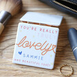 Lisa Angel Ladies' Personalised 'Truly Lovely' Square Compact Mirror