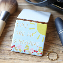 'You Are My Sunshine' Square Compact Mirror