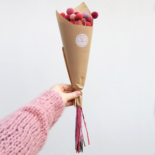 Lisa Angel Large Bunch of Preserved Candy 'Billy Buttons' Craspedia Flowers