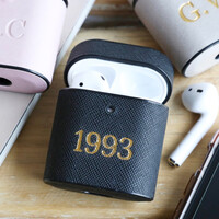 Personalised Vegan Leather AirPods Case