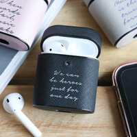 Personalised Wording Vegan Leather AirPods Case