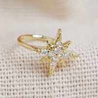 Gold Shooting Star Ear Cuff