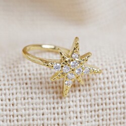 Gold Shooting Star Ear Cuff