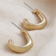 Lisa Angel Ladies' Wide Irregular Shape Hoop Earrings in Gold
