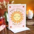 Colourful Trip Around The Sun Birthday Card