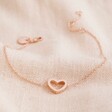 Lisa Angel Ladies' Delicate Open Heart Bracelet in Rose Gold