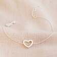 Lisa Angel Delicate Open Heart Bracelet in Silver