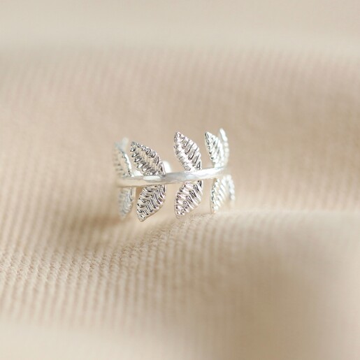 Fern Ear Cuff in Silver