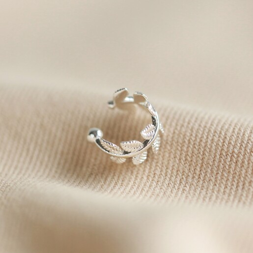 Lisa Angel Fern Ear Cuff in Silver