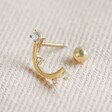 Gold Sterling Silver Crystal Constellation Barbell with Screw Back