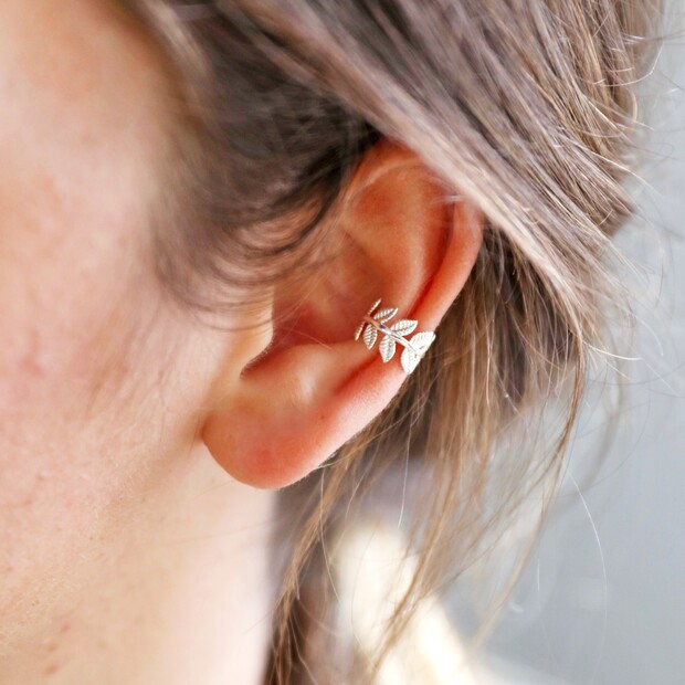 Fern Ear Cuff in Silver | Jewellery | Lisa Angel