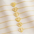 Girls Gold Heart Alphabet Bracelet