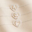 Lisa Angel Ladies' Silver Heart Initial Bracelet