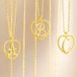 Lisa Angel Gold Heart Initial Necklace