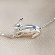 Bunny Pendant Necklace in Silver