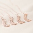 Lisa Angel Constellation Moon Necklace in Rose Gold