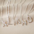 Diamante Initial Necklace in Silver Initials K to O