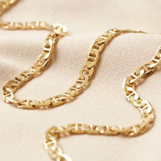 flat figaro chain necklace