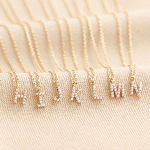 Necklace Letter M gold – Blush Indigo Jewellery