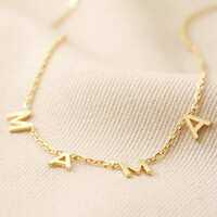 Mama Charm Necklace in Gold